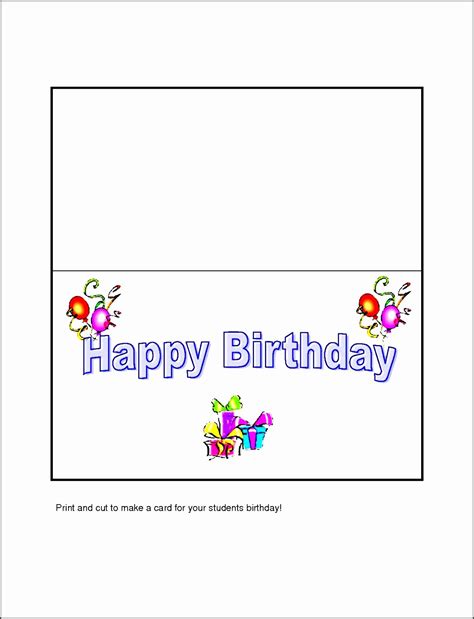 Beautiful 10 Free Microsoft Word Greeting Card Templates For Microsoft Word Birthday